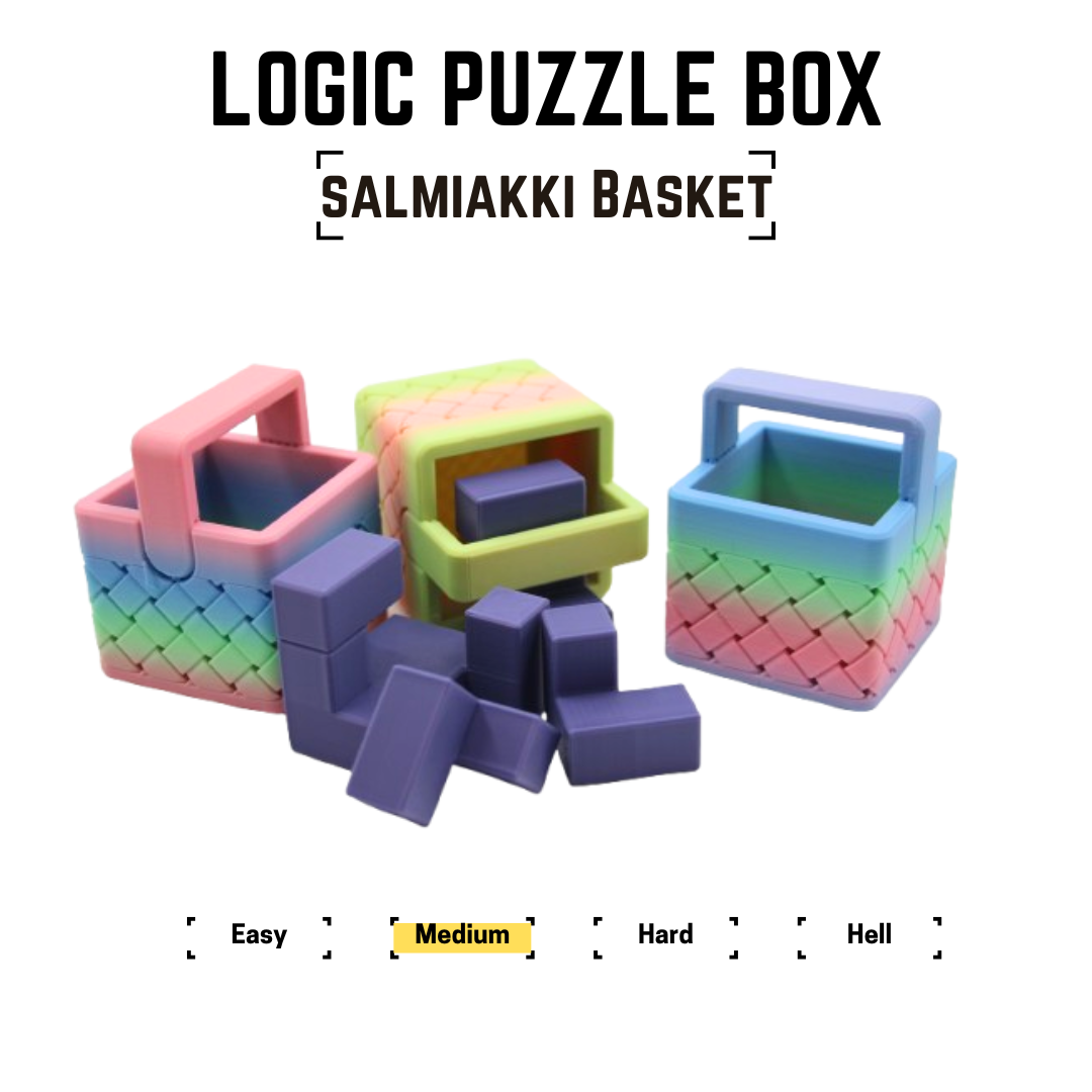 Salmiakki(Salty Licorice) Basket Puzzle Box